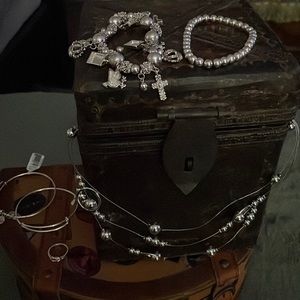 Bundle of Silver Color Jewelry